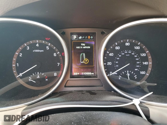 2017 Hyundai Santa Fe Ultimate with VIN 5XYZWDLAXHG433767, listed as a Copart auction lot 59789625 with 110,666 mi miles and Clean title. Bid and sale history available at DreamBid. Image 9.