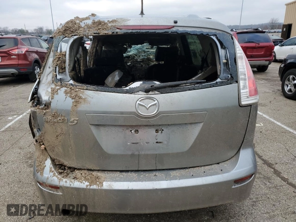 2010 Mazda 5 Sport with VIN JM1CR2W34A0387606, listed as a Copart auction lot 40808824 with Not Provided miles and Salvage Title. Bid and sale history available at DreamBid. Image 6.