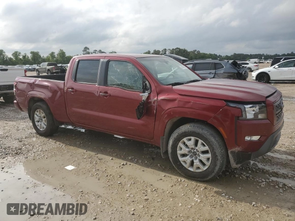 2024 Nissan Frontier SV with VIN 1N6ED1FJ0RN617797, listed as a Copart auction lot 54576125 with 9,183 mi miles and Salvage title. Bid and sale history available at DreamBid. Image 4.