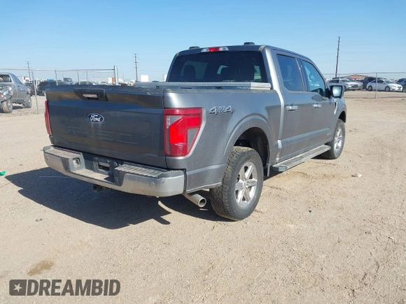 2024 Ford F-150 XLT with VIN 1FTFW3LD9RFA71927, listed as a IAAI auction lot 42050486 with 44,137 mi miles. Bid and sale history available at carsss.com. Image 4.
