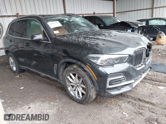 2022 BMW X5 sDrive40i with VIN 5UXCR4C04N9L38945, listed as a IAAI auction lot 41492301 with 1 mi miles. Bid and sale history available at carsss.com. Image 1.