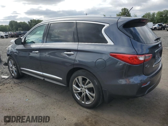 2013 Infiniti JX35 with VIN 5N1AL0MM4DC324836, listed as a Copart auction lot 63894154 with 147,593 mi miles and Salvage Title. Bid and sale history available at carsss.com. Image 2.