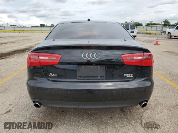 2012 Audi A6 Premium Plus with VIN WAUGGAFC8CN071789, listed as a Copart auction lot 53556854 with 147,563 mi miles and Salvage title. Bid and sale history available at DreamBid. Image 6.