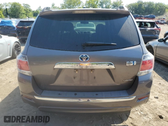 2013 Toyota Highlander Hybrid Limited with VIN JTEDC3EH9D2018074, listed as a Copart auction lot 69518114 with 73,111 mi miles and Salvage Title. Bid and sale history available at carsss.com. Image 6.