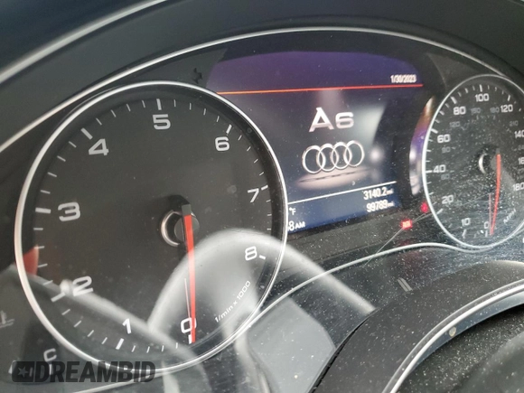 2015 Audi A6 3.0T Premium Plus with VIN WAUFGAFC4FN015316, listed as a Copart auction lot 38274453 with 99,789 mi miles. Bid and sale history available at carsss.com. Image 9.