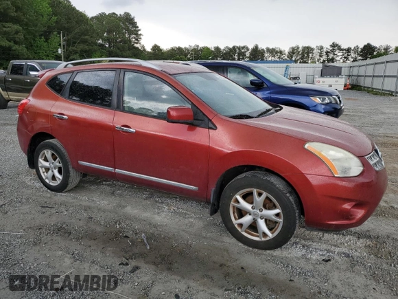 2011 Nissan Rogue SV with VIN JN8AS5MTXBW170726, listed as a Copart auction lot 54192245 with 170,821 mi miles and Clean Title. Bid and sale history available at carsss.com. Image 4.