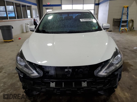 2017 Nissan Sentra SV with VIN 3N1AB7AP5HL641598, listed as a Copart auction lot 51450245 with 131,993 mi miles and Salvage Title. Bid and sale history available at carsss.com. Image 5.