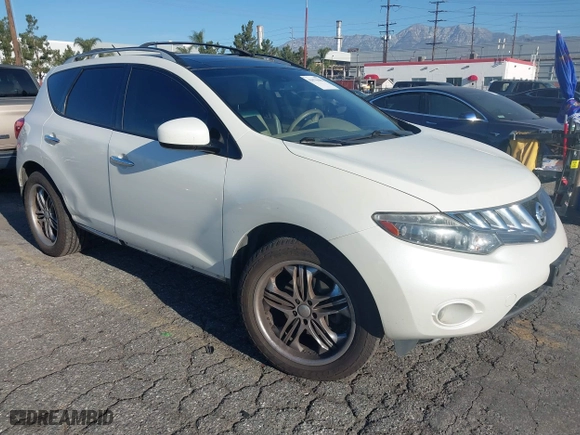 2009 Nissan Murano SL with VIN JN8AZ18WX9W115714, listed as a IAAI auction lot 41879698 with 180,931 mi miles. Bid and sale history available at carsss.com. Image 1.