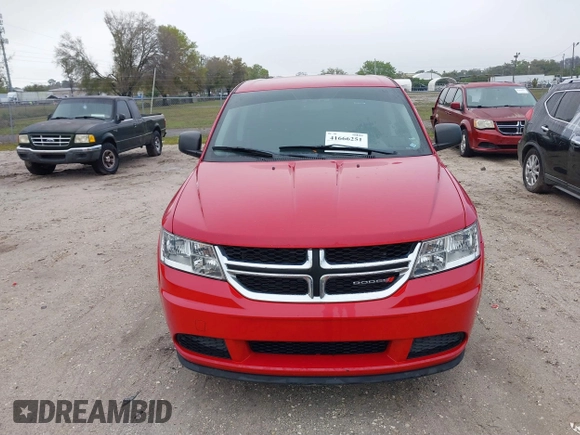 2013 Dodge Journey SE with VIN 3C4PDCAB5DT713666, listed as a IAAI auction lot 41666251 with 198,798 mi miles. Bid and sale history available at carsss.com. Image 6.