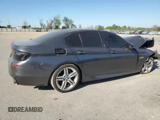 2015 BMW 5 Series 535i with VIN WBA5B1C51FG126555, listed as a Copart auction lot 48463285 with Not Provided miles and Salvage Title. Bid and sale history available at carsss.com. Image 3.