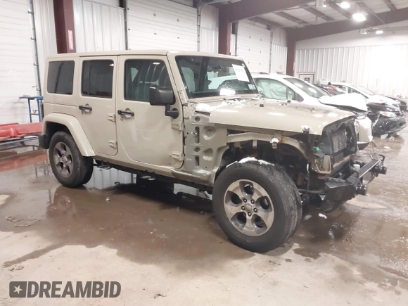 2018 Jeep Wrangler JK Unlimited Sahara with VIN 1C4HJWEG4JL803516, listed as a IAAI auction lot 41127652 with 85,749 mi miles. Bid and sale history available at carsss.com. Image 1.