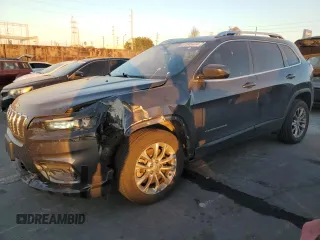 2019 Jeep Cherokee Latitude Plus z VIN 1C4PJLLB7KD204252, wystawiony jako Copart lot #87245474 z przebiegiem 122 629 mil mil oraz Szkoda całkowita • Salvage title. Historia ofert i sprzedaży dostępna na DreamBid. Obrazek 1.