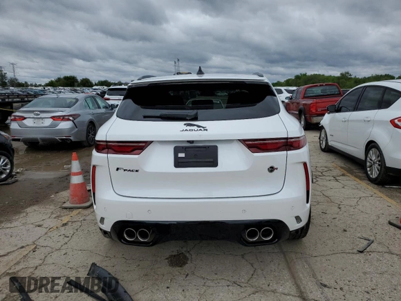 2023 Jaguar F-Pace SVR with VIN SADCZ2EE6PA712007, listed as a Copart auction lot 54000874 with 307 mi miles and Salvage Title. Bid and sale history available at DreamBid. Image 6.