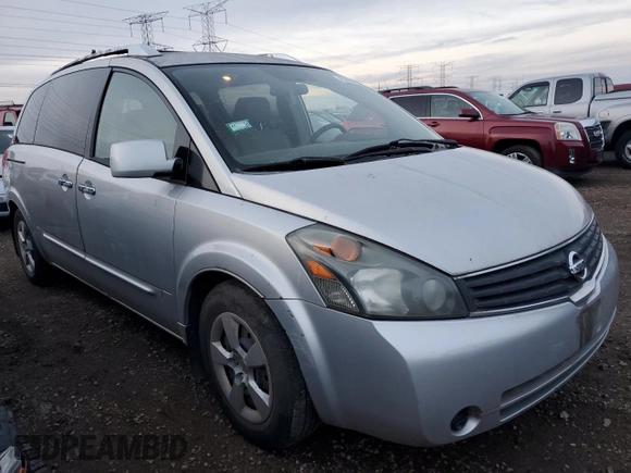 2008 Nissan Quest with VIN 5N1BV28U28N105307, listed as a Copart auction lot 82480584 with 106,232 mi miles and Clean Title. Bid and sale history available at carsss.com. Image 4.