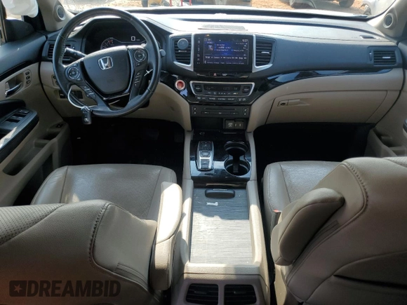2018 Honda Pilot Elite with VIN 5FNYF6H03JB019900, listed as a Copart auction lot 57497235 with 60,358 mi miles and Salvage title. Bid and sale history available at DreamBid. Image 8.