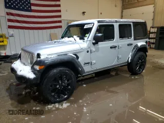 2023 Jeep Wrangler Sport with VIN 1C4HJXDN8PW639488, listed as a Copart auction lot 44931555 with 23,371 mi miles and Salvage Title. Bid and sale history available at DreamBid. Image 1.