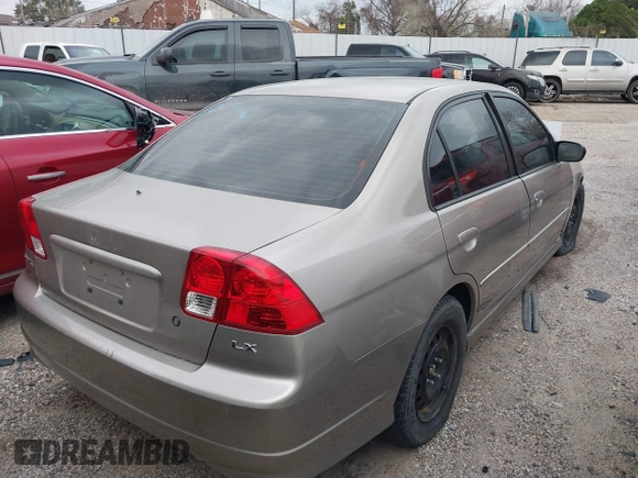2004 Honda Civic LX with VIN 2HGES16514H534247, listed as a IAAI auction lot 41490749 with 234,838 mi miles and . Bid and sale history available at DreamBid. Image 4.
