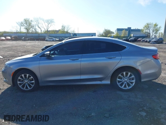 2015 Chrysler 200 C with VIN 1C3CCCCB7FN583055, listed as a IAAI auction lot 42062923 with 105,810 mi miles. Bid and sale history available at carsss.com. Image 13.