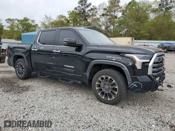2023 Toyota Tundra Limited with VIN 5TFJA5DB2PX057585, listed as a Copart auction lot 51068025 with 45,403 mi miles and Salvage title. Bid and sale history available at DreamBid. Image 4.