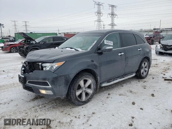 2013 Acura MDX Tech Pkg with VIN 2HNYD2H37DH510679, listed as a Copart auction lot 45404195 with 111,483 mi miles and Salvage Title. Bid and sale history available at carsss.com. Image 1.