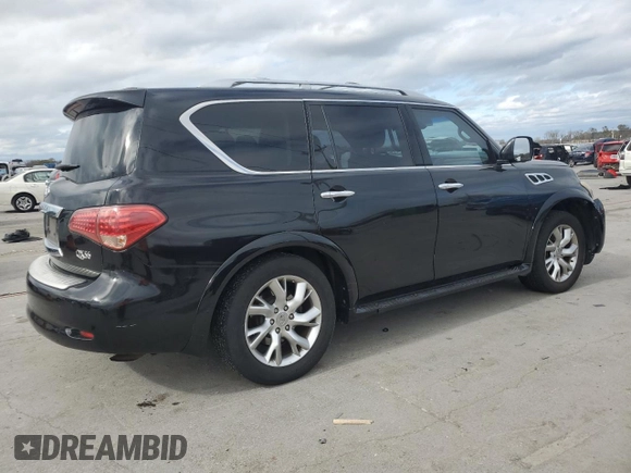 2012 Infiniti QX56 8-passenger with VIN JN8AZ2ND8C9715923, listed as a Copart auction lot 79192944 with 250,177 mi miles and Salvage Title. Bid and sale history available at carsss.com. Image 3.