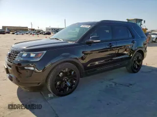 2019 Ford Explorer Sport with VIN 1FM5K8GT3KGB53380, listed as a Copart auction lot 52433185 with 50,040 mi miles and Salvage Title. Bid and sale history available at carsss.com. Image 1.