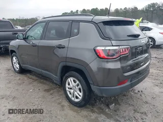 2018 Jeep Compass Sport with VIN 3C4NJCAB9JT211187, listed as a IAAI auction lot 41065430 with 1 mi miles. Bid and sale history available at carsss.com. Image 3.