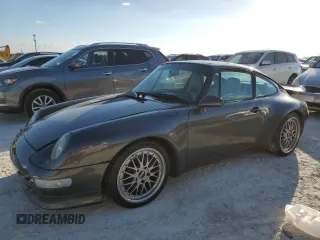 1995 Porsche 911 Carrera with VIN WP0AA2994SS323280, listed as a Copart auction lot 75304104 with 105,675 mi miles and Salvage Title. Bid and sale history available at carsss.com. Image 1.