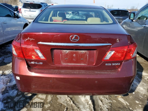 2007 Lexus ES 350 with VIN JTHBJ46G772074918, listed as a Copart auction lot 86136524 with Not Provided miles and Salvage Title. Bid and sale history available at carsss.com. Image 6.
