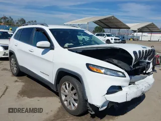 2016 Jeep Cherokee High Altitude with VIN 1C4PJLDB1GW264358, listed as a IAAI auction lot 41884632 with 87,250 mi miles. Bid and sale history available at carsss.com. Image 1.
