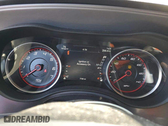 2023 Dodge Charger GT with VIN 2C3CDXHG0PH670993, listed as a Copart auction lot 48915405 with 7,740 mi miles and Salvage Title. Bid and sale history available at DreamBid. Image 9.