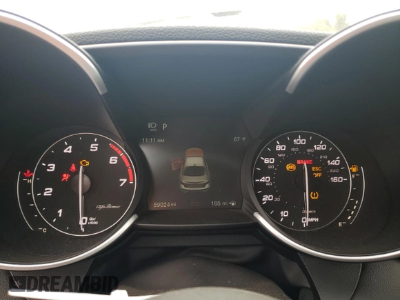2022 Alfa Romeo Giulia with VIN ZARFANAN8N7657180, listed as a Copart auction lot 71951794 with 59,024 mi miles and Salvage Title. Bid and sale history available at carsss.com. Image 9.