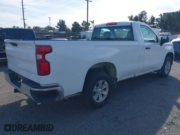 2020 Chevrolet Silverado 1500 Work Truck with VIN 3GCNWAEF6LG278389, listed as a IAAI auction lot 41749375 with 133,647 mi miles. Bid and sale history available at carsss.com. Image 4.