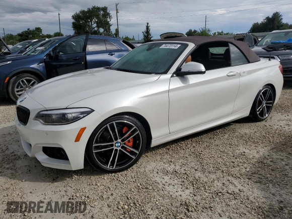 2020 BMW 2 Series 230i with VIN WBA2M7C05L7E27347, listed as a Copart auction lot 74473114 with 0 mi miles and Non Repairable. Bid and sale history available at carsss.com. Image 1.