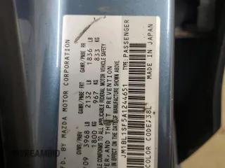 2010 Mazda 3 i Sport z VIN JM1BL1SF5A1244651, wystawiony jako Copart lot #55903955 z przebiegiem 200 367 mil mil oraz Szkoda całkowita • Salvage title. Historia ofert i sprzedaży dostępna na DreamBid. Obrazek 12.