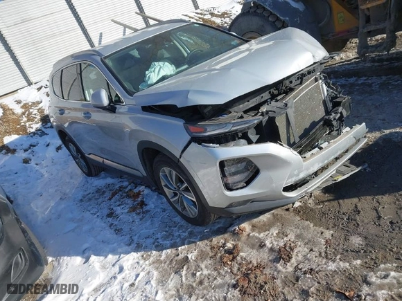 2019 Hyundai Santa Fe SEL with VIN 5NMS3CAD0KH089882, listed as a IAAI auction lot 41613964 with 38,371 mi miles. Bid and sale history available at carsss.com. Image 1.