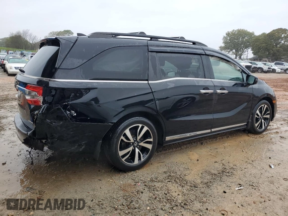 2020 Honda Odyssey Touring with VIN 5FNRL6H88LB500070, listed as a Copart auction lot 81352524 with 64,444 mi miles and Salvage Title. Bid and sale history available at DreamBid. Image 3.