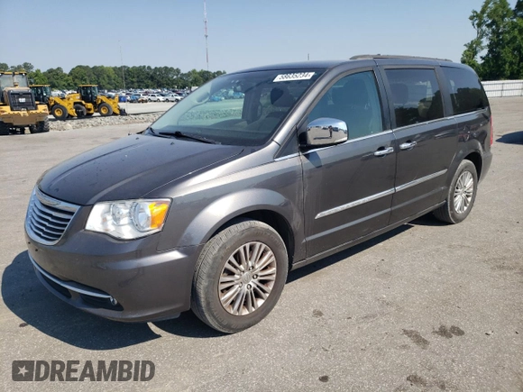 2016 Chrysler Town & Country Touring-L with VIN 2C4RC1CG6GR261131, listed as a Copart auction lot 58635234 with 109,462 mi miles and Salvage Title. Bid and sale history available at carsss.com. Image 1.