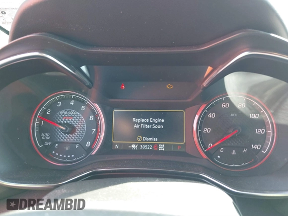 2022 Chevrolet TrailBlazer RS with VIN KL79MUSL8NB021892, listed as a IAAI auction lot 41781796 with 30,522 mi miles. Bid and sale history available at carsss.com. Image 7.
