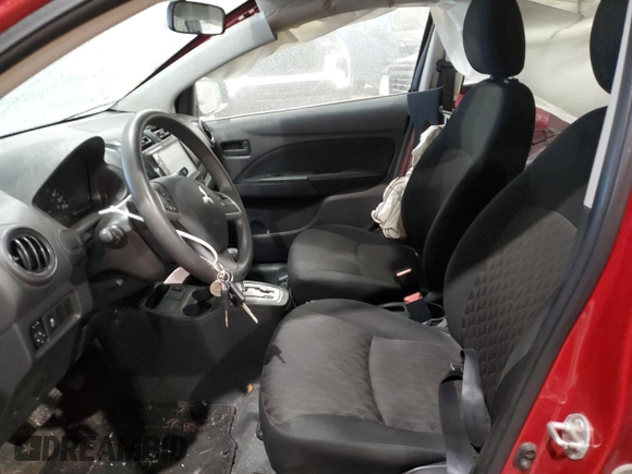 2023 Mitsubishi Mirage ES with VIN ML32AUHJXPH005618, listed as a Copart auction lot 85949484 with 30,479 mi miles and Salvage title. Bid and sale history available at DreamBid. Image 7.