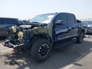 2021 Nissan Titan Pro-4X with VIN 1N6AA1ED3MN531427, listed as a IAAI auction lot 42615123 with 53,695 mi miles and . Bid and sale history available at DreamBid. Image 2.