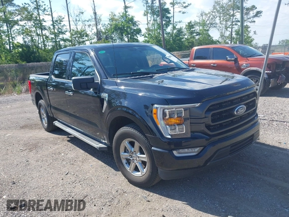 2023 Ford F-150 XL with VIN 1FTEW1C54PFB84125, listed as a IAAI auction lot 42045019 with 43,376 mi miles. Bid and sale history available at carsss.com. Image 1.