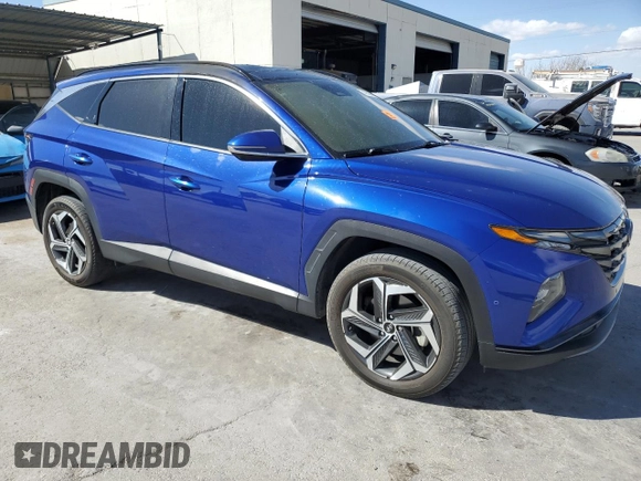 2023 Hyundai Tucson Limited with VIN 5NMJECAE4PH225971, listed as a Copart auction lot 49006685 with 36,938 mi miles and Salvage title. Bid and sale history available at DreamBid. Image 4.