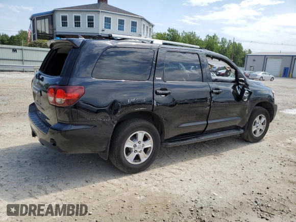 2019 Toyota Sequoia SR5 with VIN 5TDBY5G14KS173520, listed as a Copart auction lot 63435404 with 140,808 mi miles and Salvage Title. Bid and sale history available at carsss.com. Image 3.