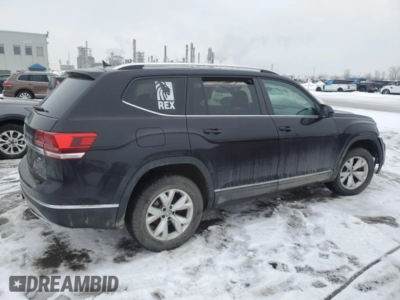 2019 Volkswagen Atlas SEL with VIN 1V2MR2CA2KC606617, listed as a Copart auction lot 47283925 with 128,710 mi miles and Salvage title. Bid and sale history available at DreamBid. Image 3.