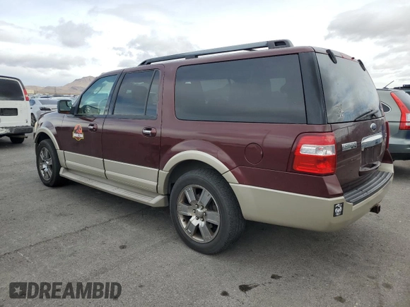 2009 Ford Expedition EL Eddie Bauer with VIN 1FMFK18519EB00906, listed as a Copart auction lot 46627875 with 213,878 mi miles and Clean Title. Bid and sale history available at carsss.com. Image 2.