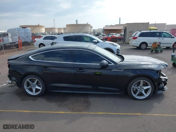 2018 Audi A5 Sportback Premium Plus with VIN WAUENCF55JA064085, listed as a IAAI auction lot 41200792 with 19,273 mi miles. Bid and sale history available at carsss.com. Image 14.