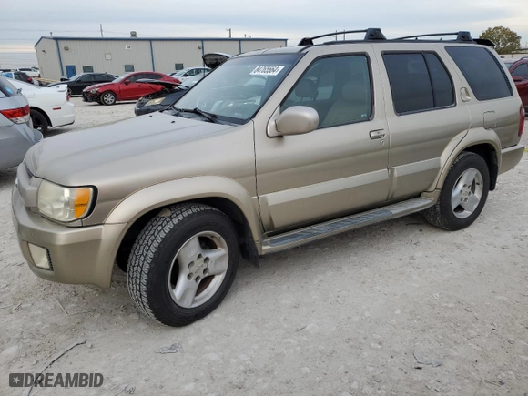 2002 Infiniti QX4 Luxury with VIN JNRDR09Y42W257288, listed as a Copart auction lot 84765564 with 250388 miles and Clean Title. Bid and sale history available at carsss.com. Image 1.