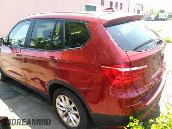 2014 BMW X3 xDrive28i z VIN 5UXWX9C58E0D33105, wystawiony jako IAAI lot #42427201 z przebiegiem 68 249 mil mil oraz . Historia ofert i sprzedaży dostępna na DreamBid. Obrazek 3.