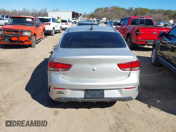 2022 Kia Rio S with VIN 3KPA24AD2NE447421, listed as a IAAI auction lot 41682873 with 52,963 mi miles. Bid and sale history available at carsss.com. Image 16.
